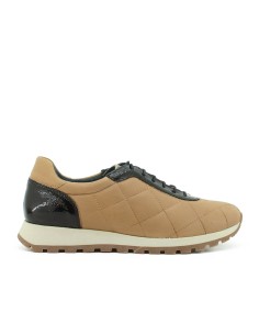 DEPORTIVO ENGUATADO BEIGE NEGRO