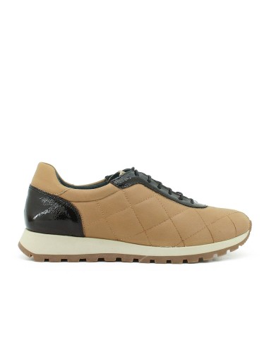 DEPORTIVO ENGUATADO BEIGE NEGRO